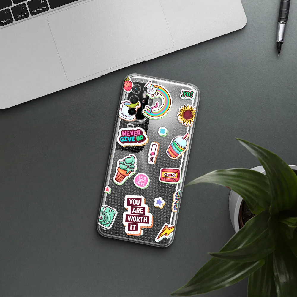 Summer Stickers Xiaomi Poco M4 Pro 5G Clear Tpu Case