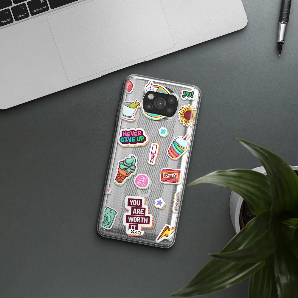 Summer Stickers Xiaomi Poco X3 Clear TPU Case