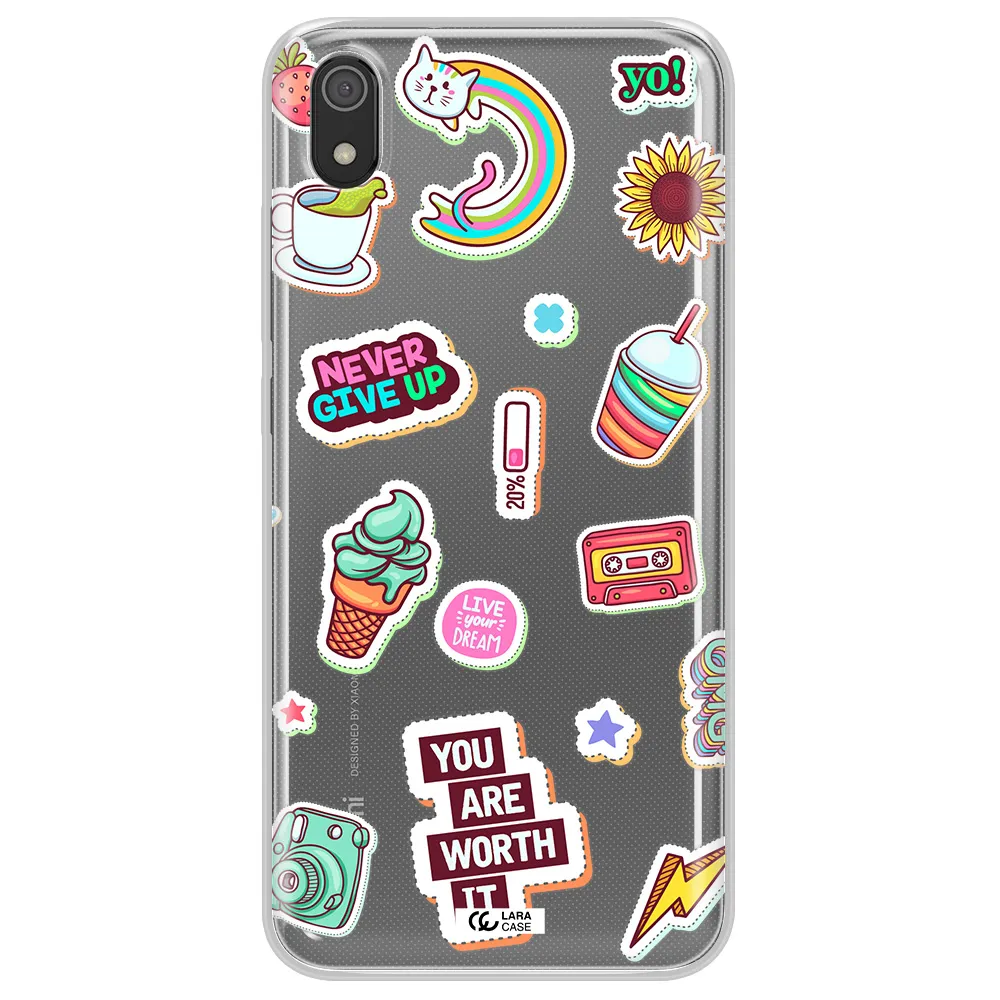 Summer Stickers Xiaomi Redmi 7A Clear TPU Case