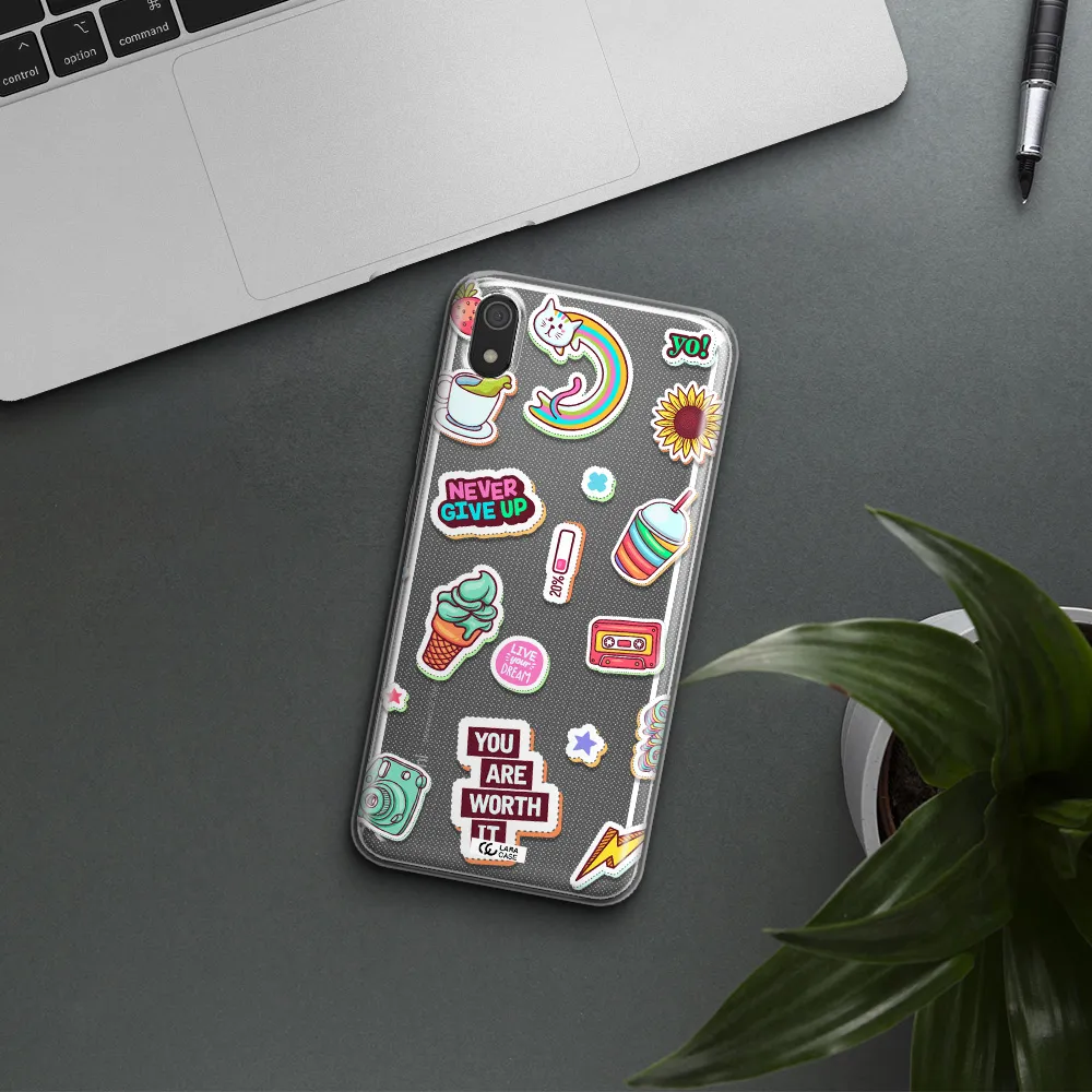 Summer Stickers Xiaomi Redmi 7A Clear TPU Case
