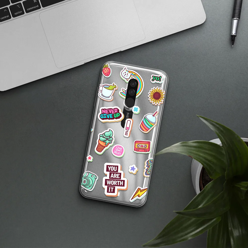 Summer Stickers Xiaomi Redmi 8 Clear Tpu Case
