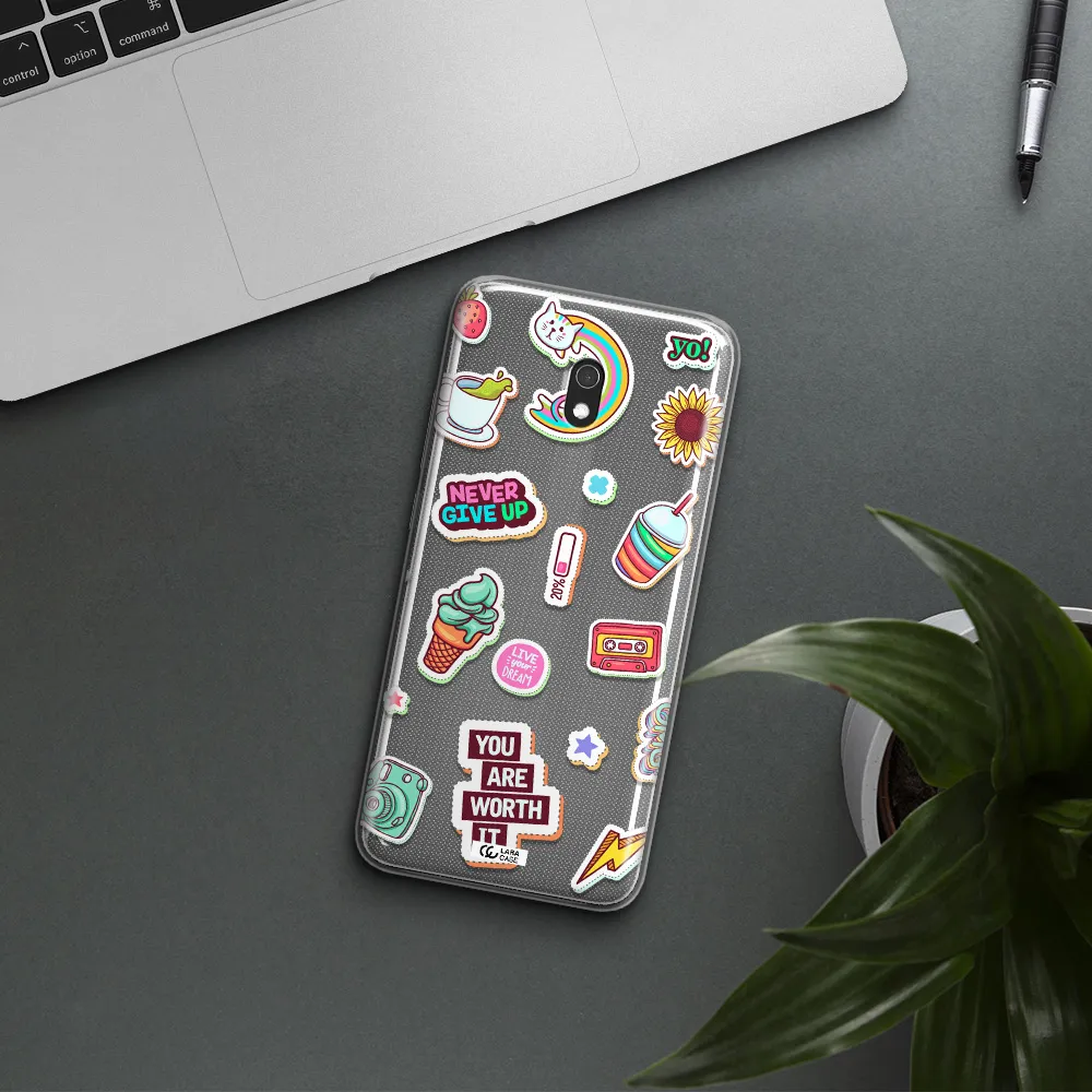 Summer Stickers Xiaomi Redmi 8A Clear TPU Case