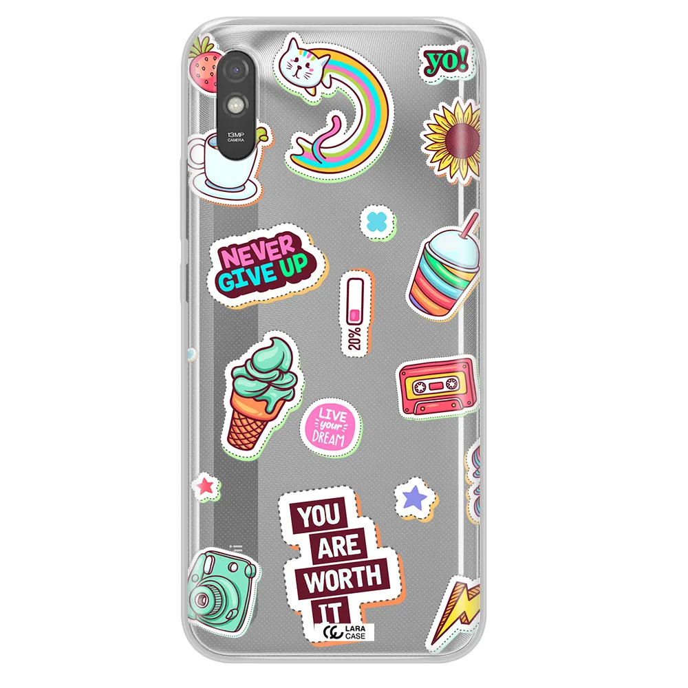 Summer Stickers Xiaomi Redmi 9A Clear TPU Case