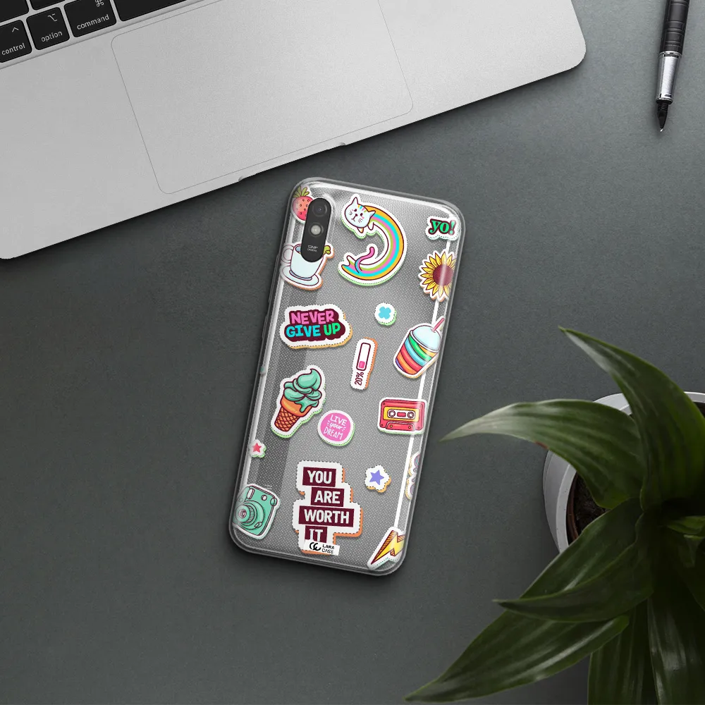Summer Stickers Xiaomi Redmi 9A Clear TPU Case