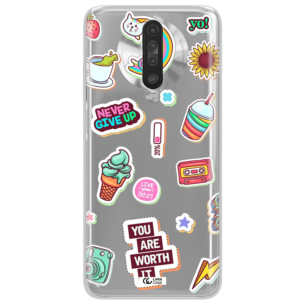 Summer Stickers Xiaomi Redmi K30 Clear TPU Case