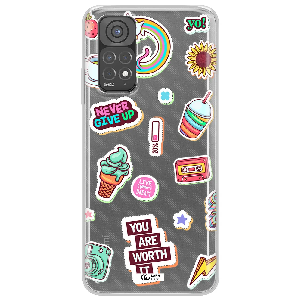 Summer Stickers Xiaomi Redmi Note 11 Clear TPU Case