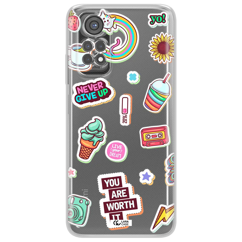 Summer Stickers Xiaomi Redmi Note 11S Clear Tpu Case