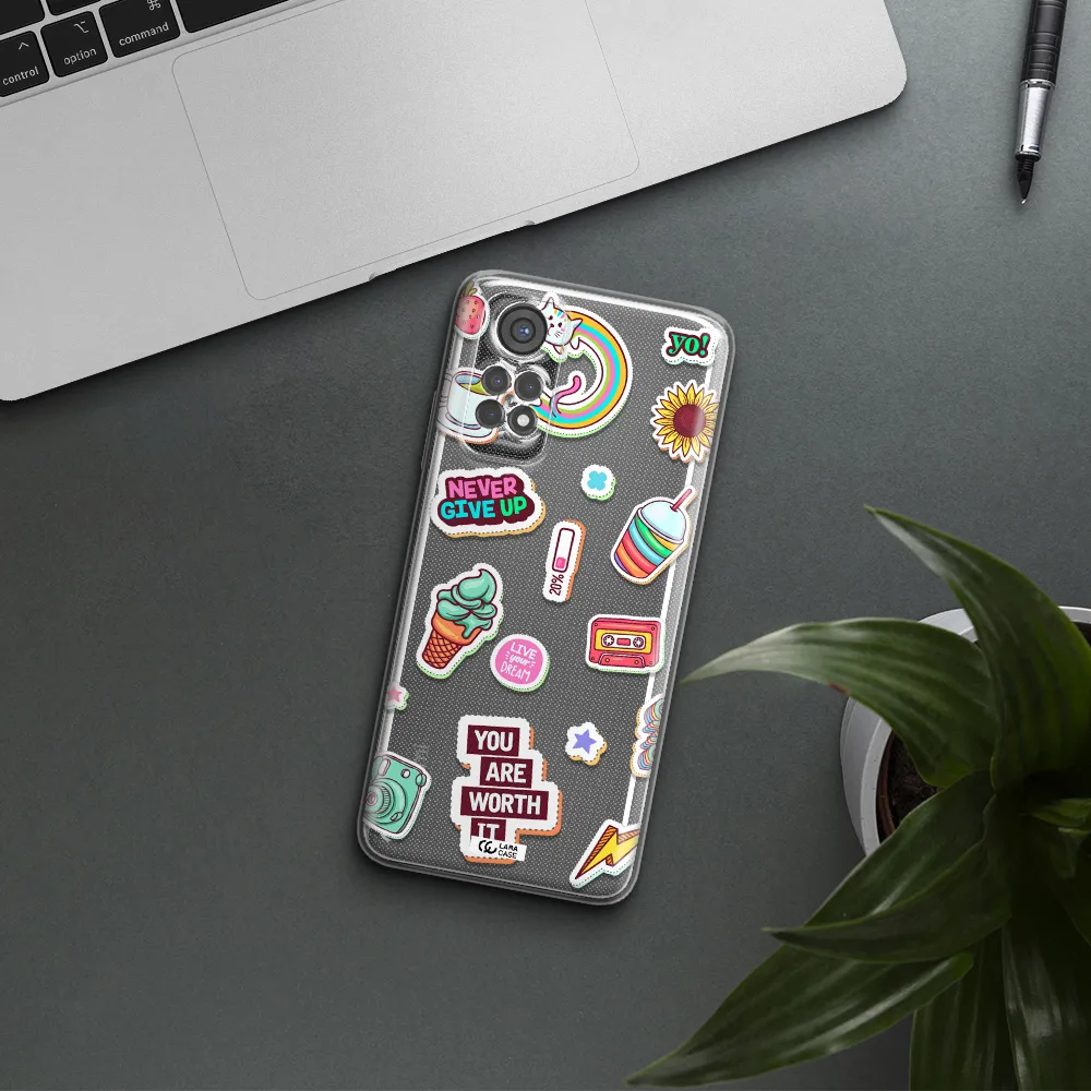 Summer Stickers Xiaomi Redmi Note 11S Clear Tpu Case