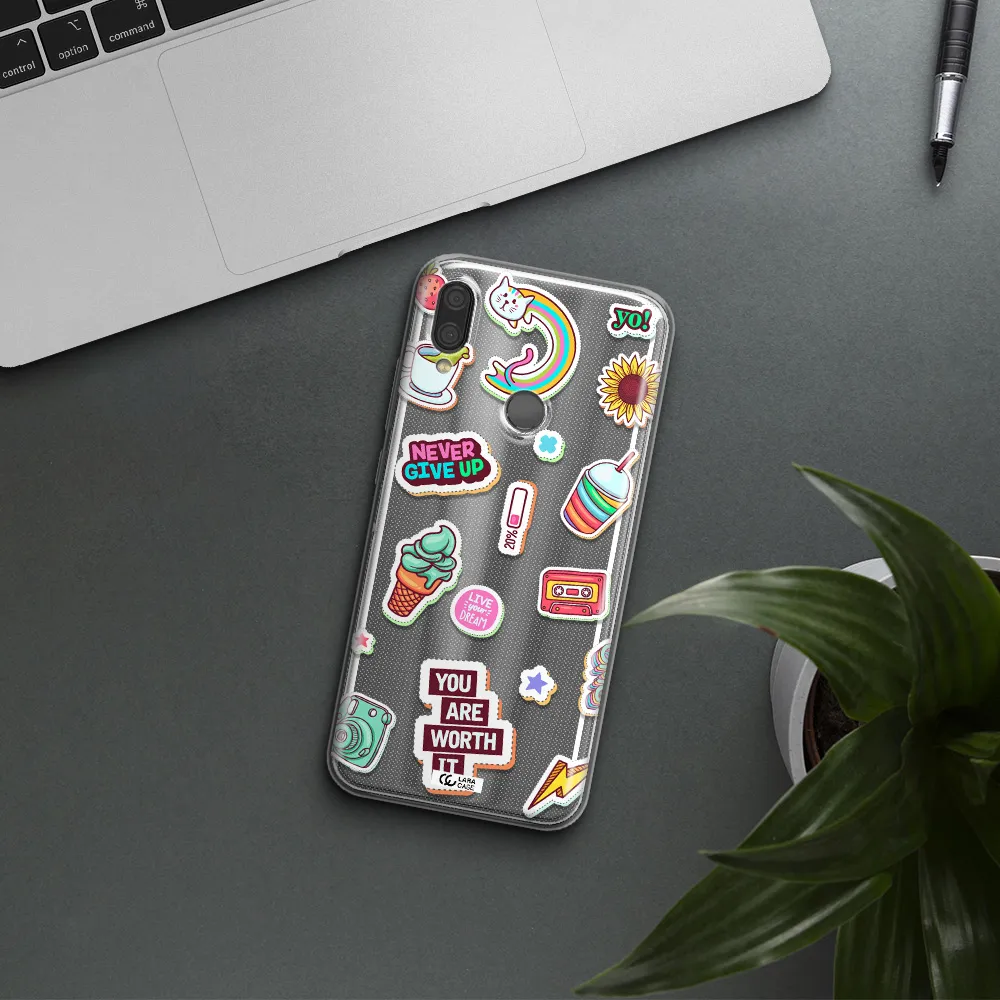 Summer Stickers Xiaomi Redmi Note 7 Clear TPU Case