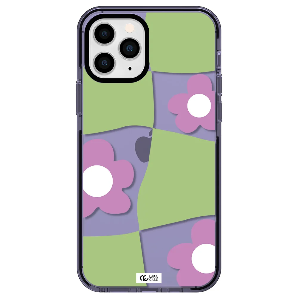 Five Petal Purple Flower Apple iPhone 11 pro impact Lilac Case