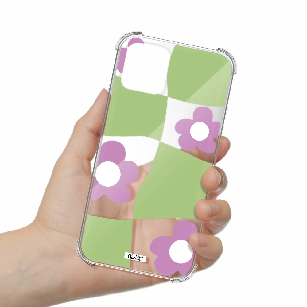 Five Petal Purple Flower Apple iPhone 11 pro max Clear PC Case