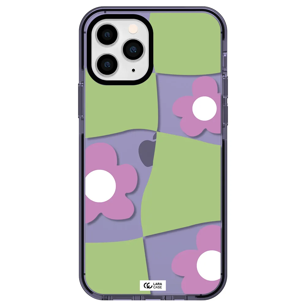 Five Petal Purple Flower Apple iPhone 11 pro max impact Lilac Case