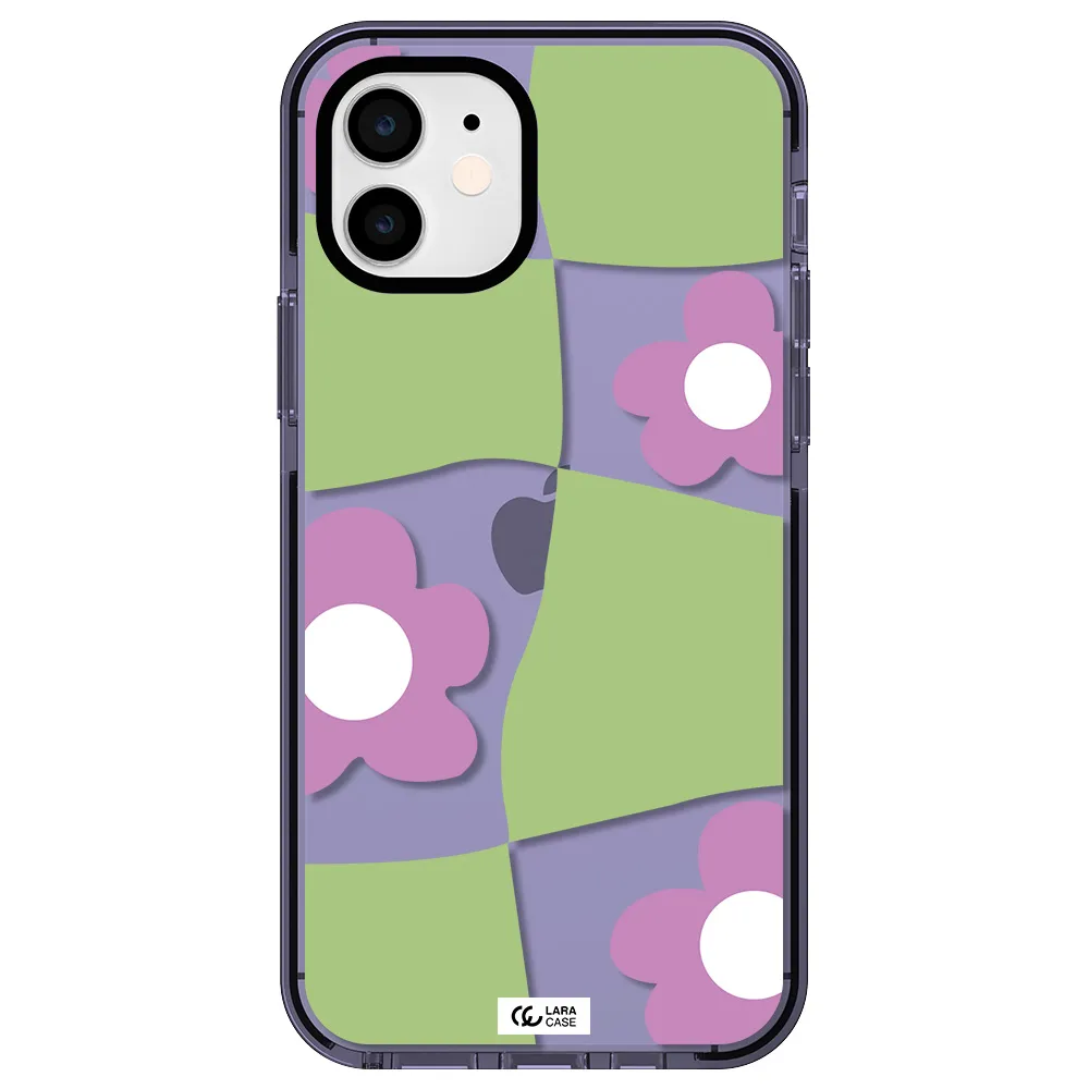 Five Petal Purple Flower Apple iPhone 12 impact Lilac Case