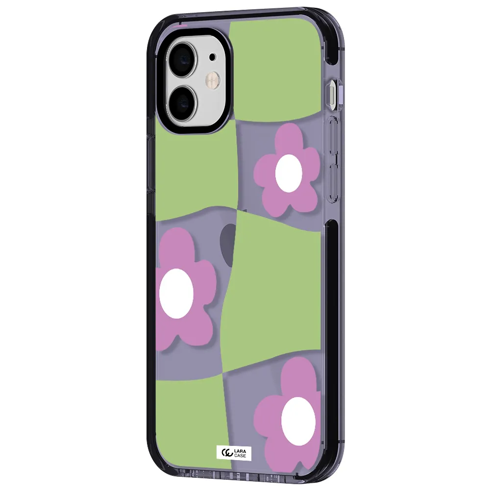 Five Petal Purple Flower Apple iPhone 12 impact Lilac Case