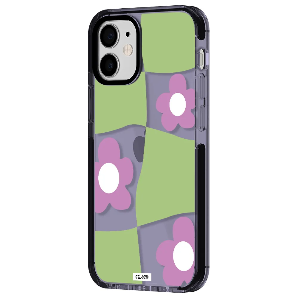 Five Petal Purple Flower Apple iPhone 12 mini impact Lilac Case