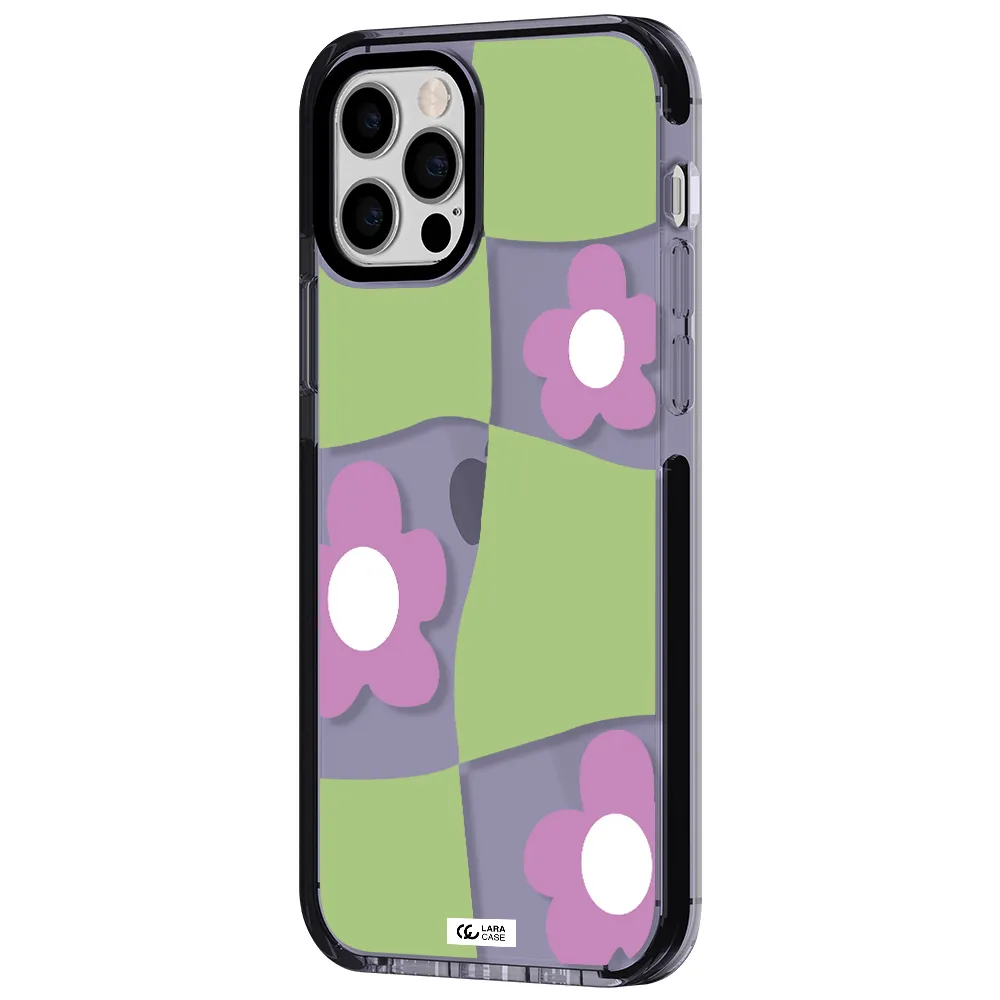 Five Petal Purple Flower Apple iPhone 12 pro impact Lilac Case