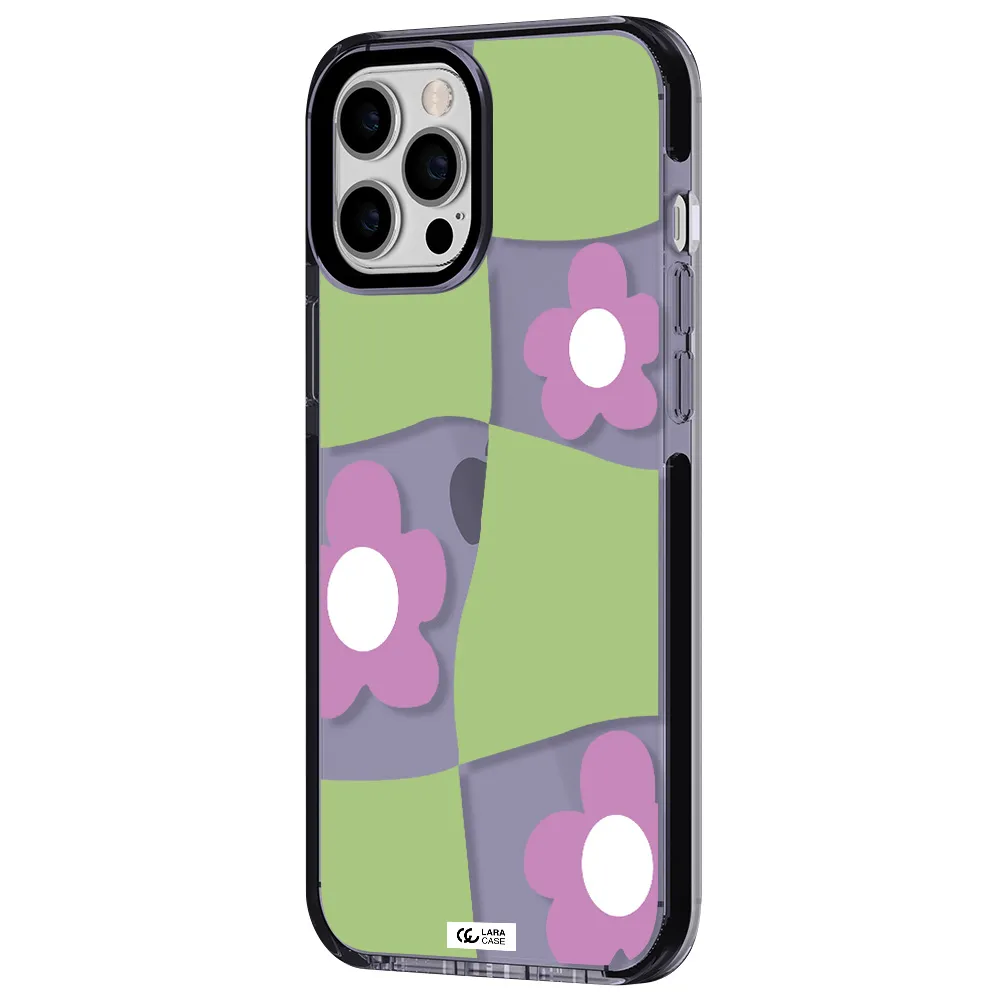 Five Petal Purple Flower Apple iPhone 12 pro max impact Lilac Case