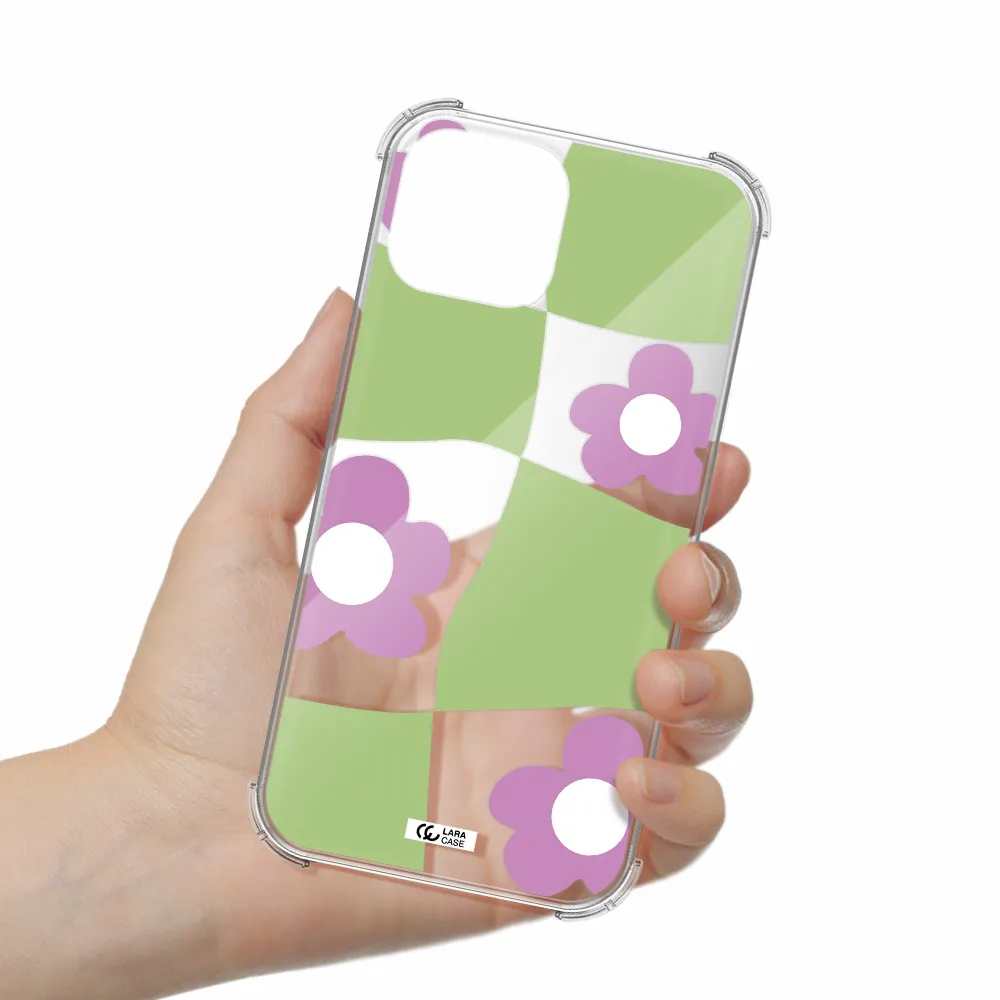 Five Petal Purple Flower Apple iPhone 13 Clear PC Case