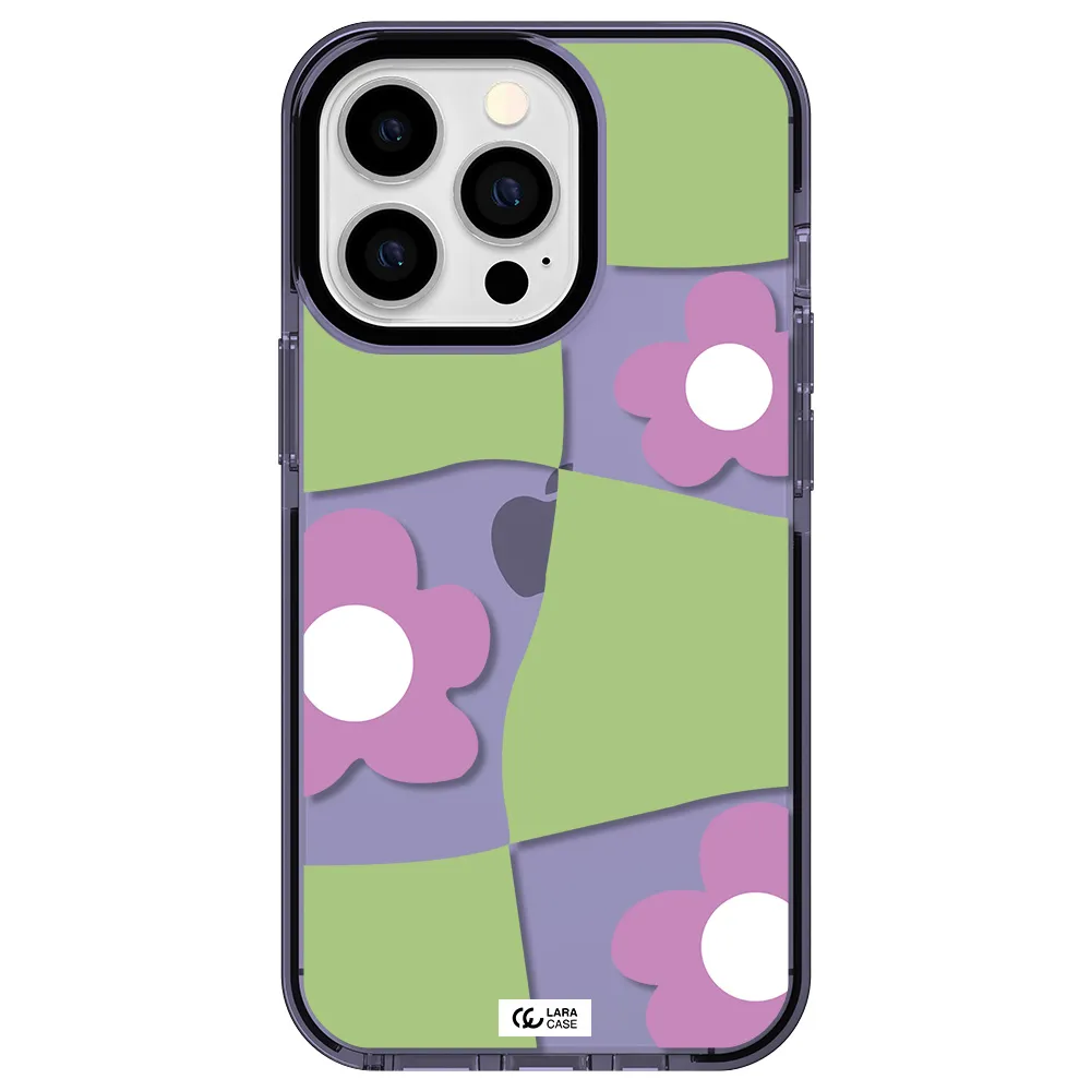 Five Petal Purple Flower Apple iPhone 13 Pro impact Lilac Case