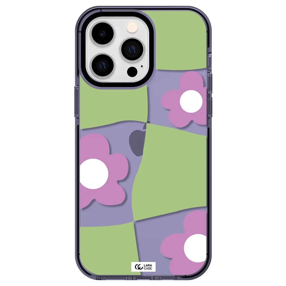 Five Petal Purple Flower Apple iPhone 14 pro max impact Lilac Case