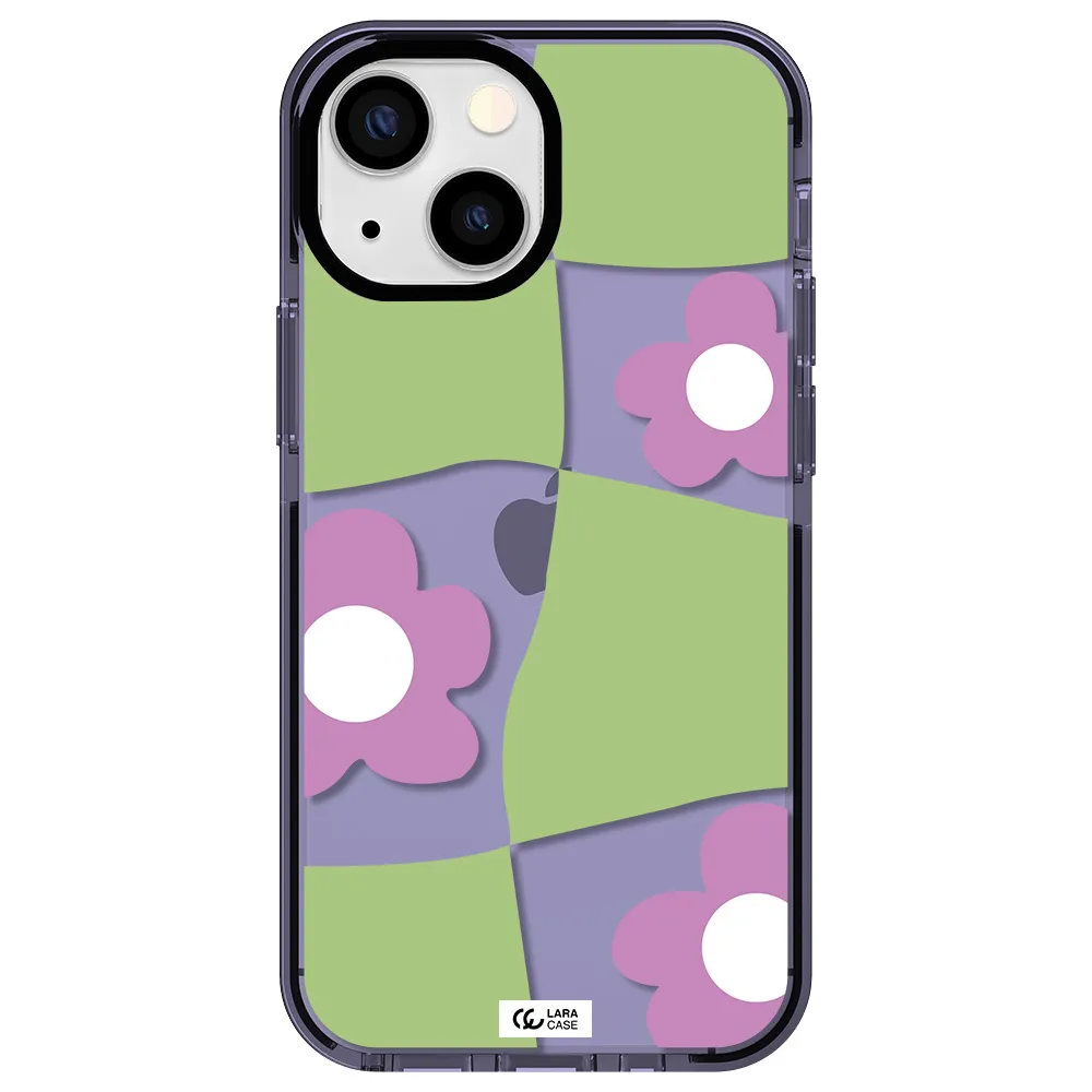 Five Petal Purple Flower Apple iPhone 15 impact Lilac Case