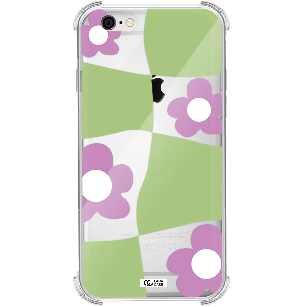 Five Petal Purple Flower Apple iPhone 6 Clear PC Case