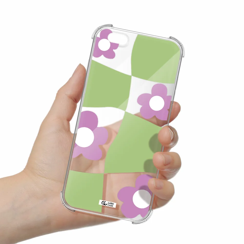 Five Petal Purple Flower Apple iPhone 6S Clear PC Case