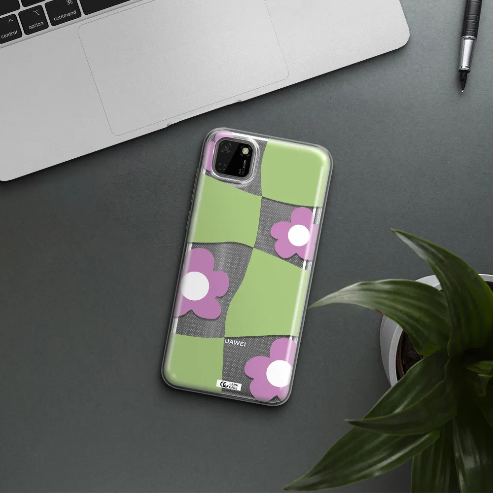 Five Petal Purple Flower Huawei Honor 9S Clear TPU Case