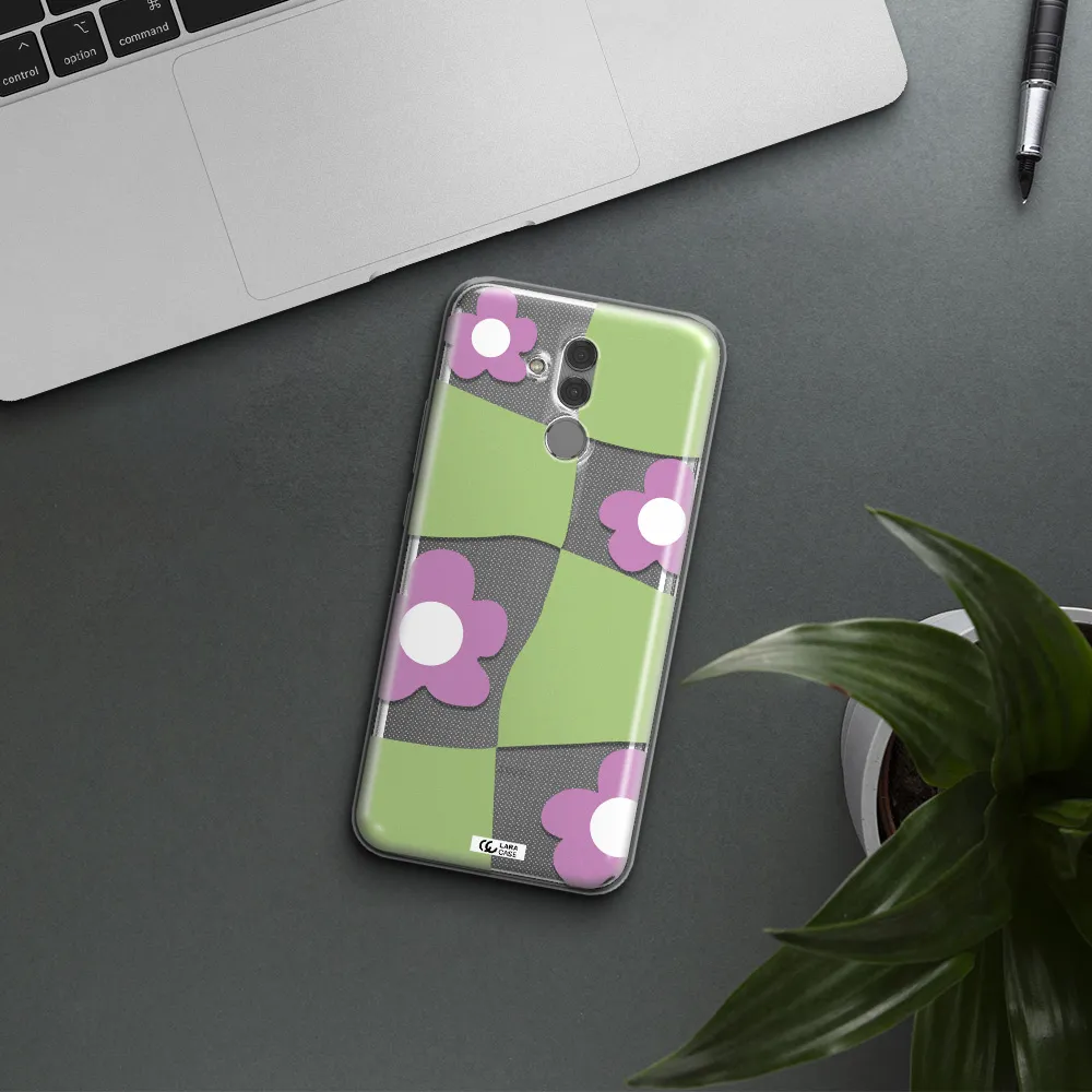 Five Petal Purple Flower Huawei Mate 20 Lite Clear TPU Case