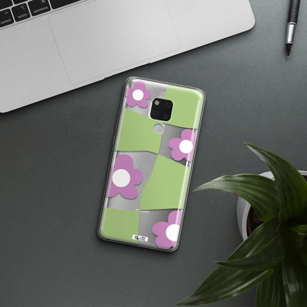 Five Petal Purple Flower Huawei Mate 20X Clear TPU Case