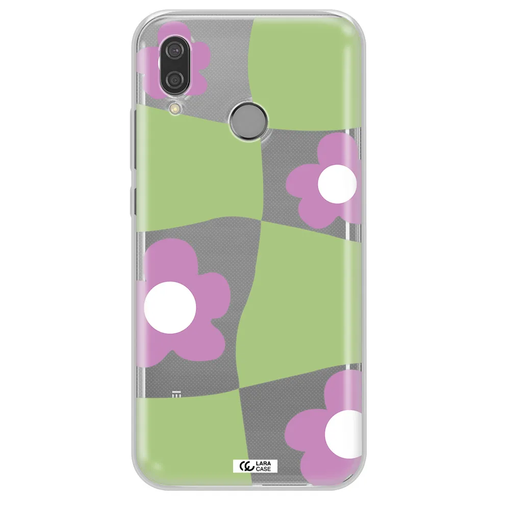 Five Petal Purple Flower Huawei P20 Lite Clear TPU Case
