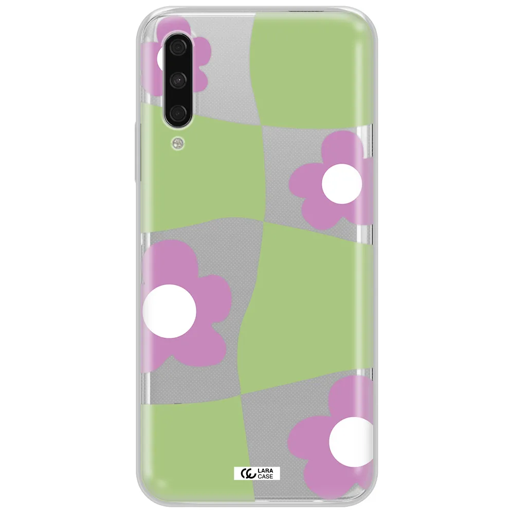 Five Petal Purple Flower Huawei Y9S Clear Tpu Case