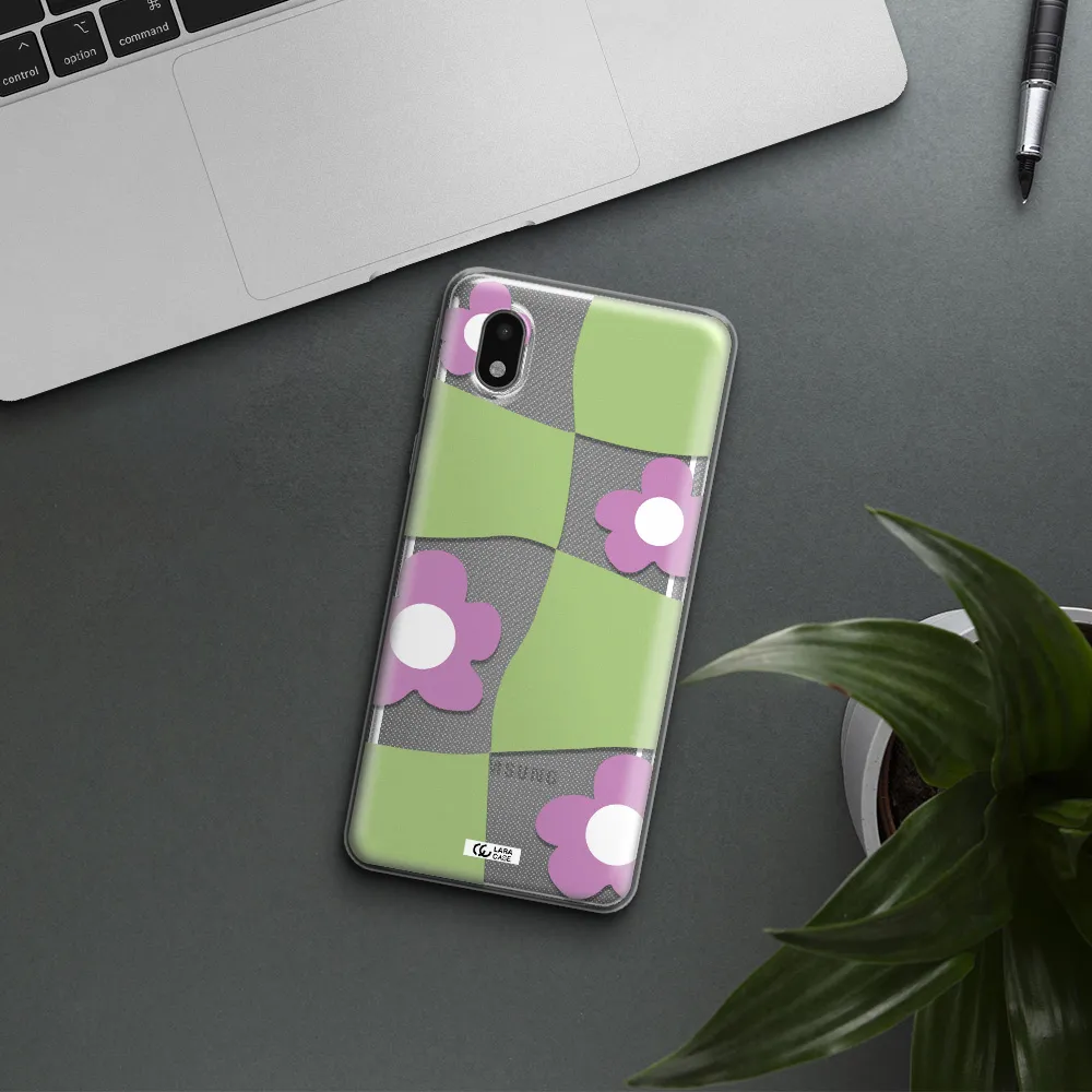 Five Petal Purple Flower Samsung A01 Core Clear Tpu Case