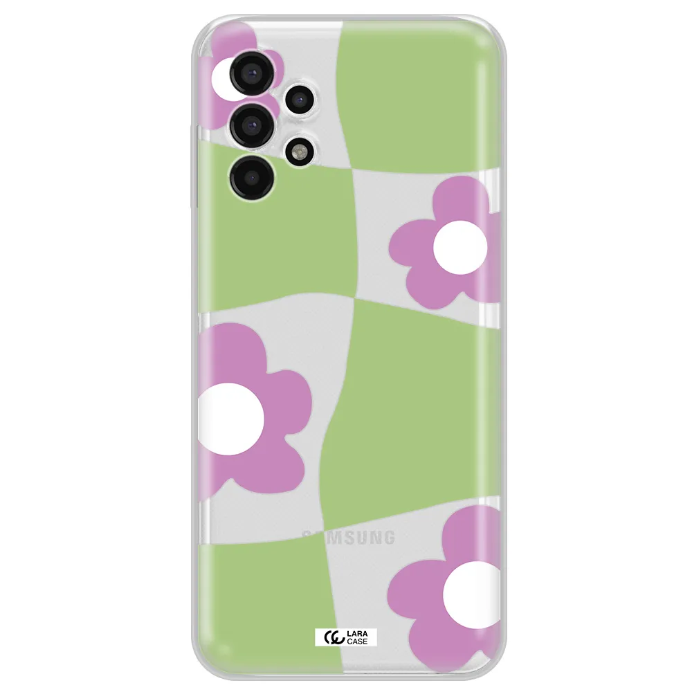Five Petal Purple Flower Samsung A13 4g Clear TPU Case