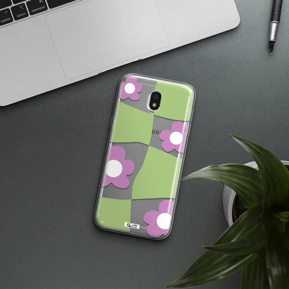 Five Petal Purple Flower Samsung J5 2017 Clear TPU Case