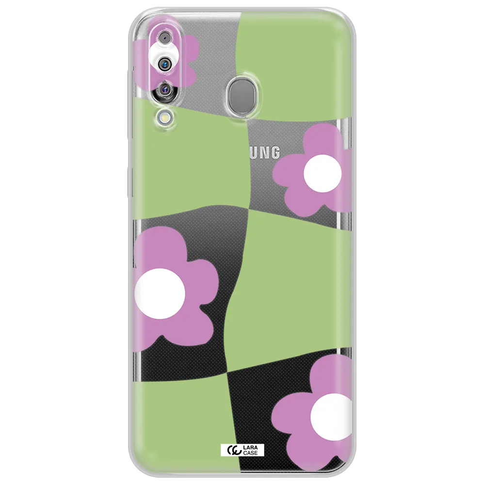 Five Petal Purple Flower Samsung M30 Clear TPU Case