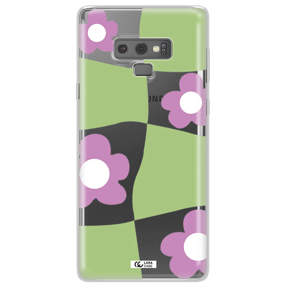 Five Petal Purple Flower Samsung Note 9 Clear TPU Case