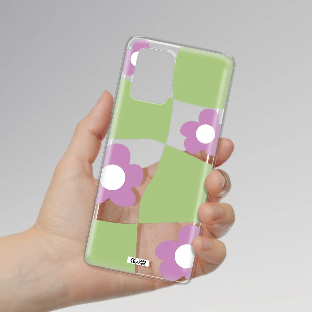 Five Petal Purple Flower Samsung S10 Lite Clear TPU Case