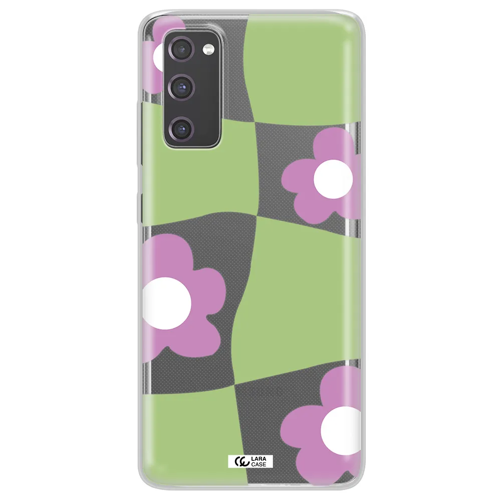 Five Petal Purple Flower Samsung S20 Fe Clear TPU Case
