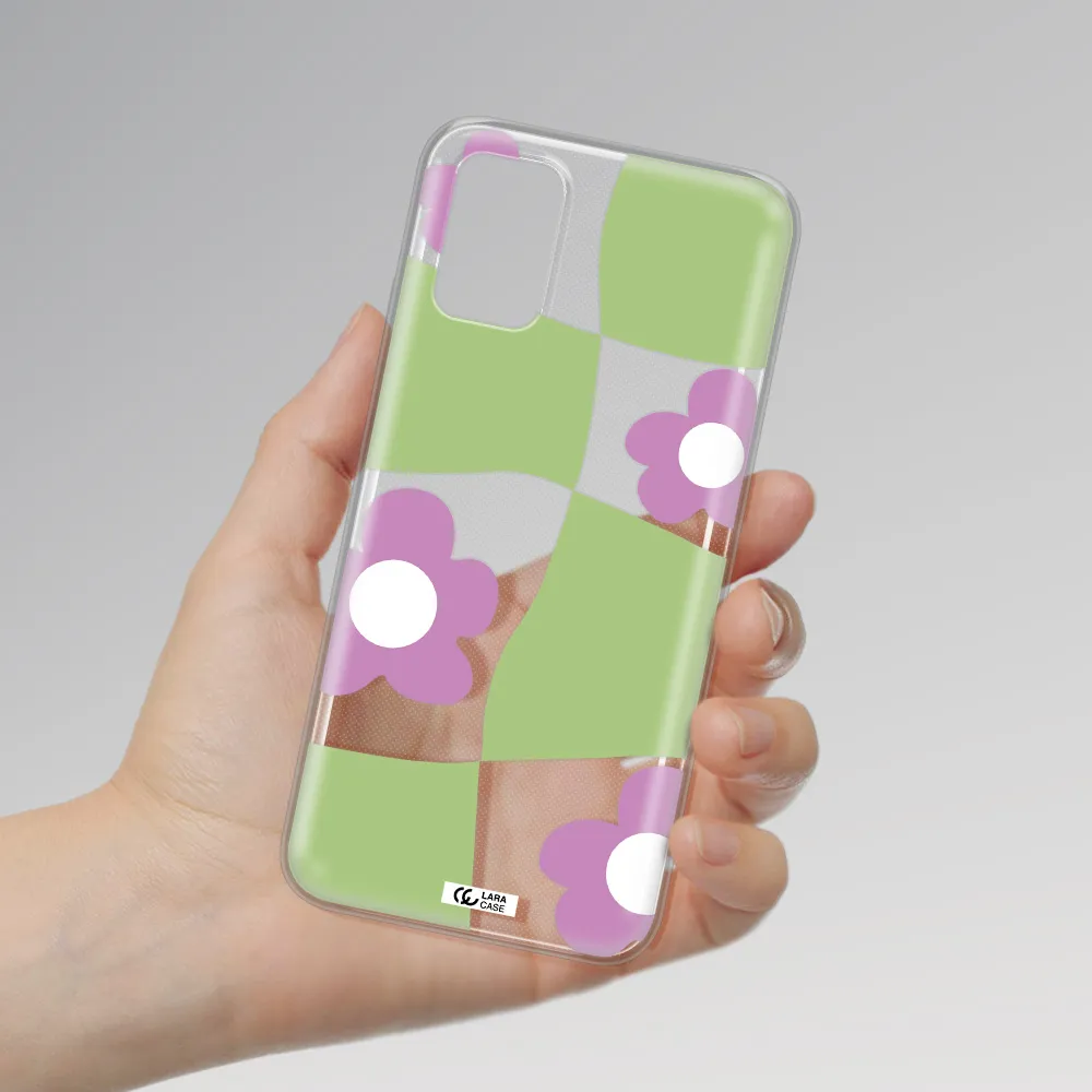Five Petal Purple Flower Xiaomi Poco M3 Clear TPU Case