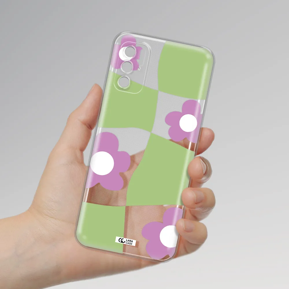 Five Petal Purple Flower Xiaomi Poco M3 Pro Clear Tpu Case