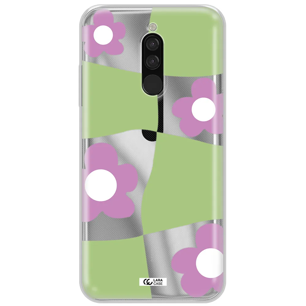 Five Petal Purple Flower Xiaomi Redmi 8 Clear Tpu Case