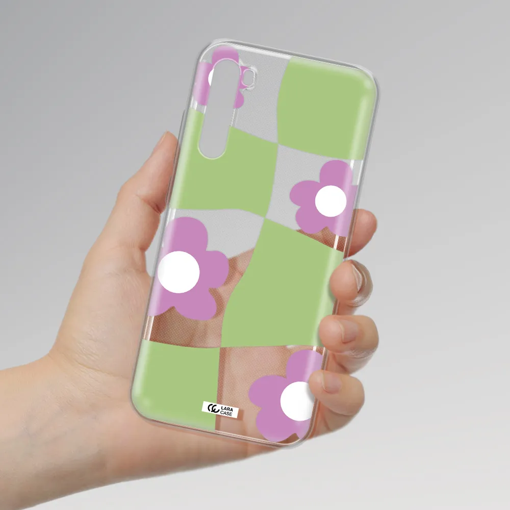 Five Petal Purple Flower Xiaomi Redmi Note 8T Clear Tpu Case