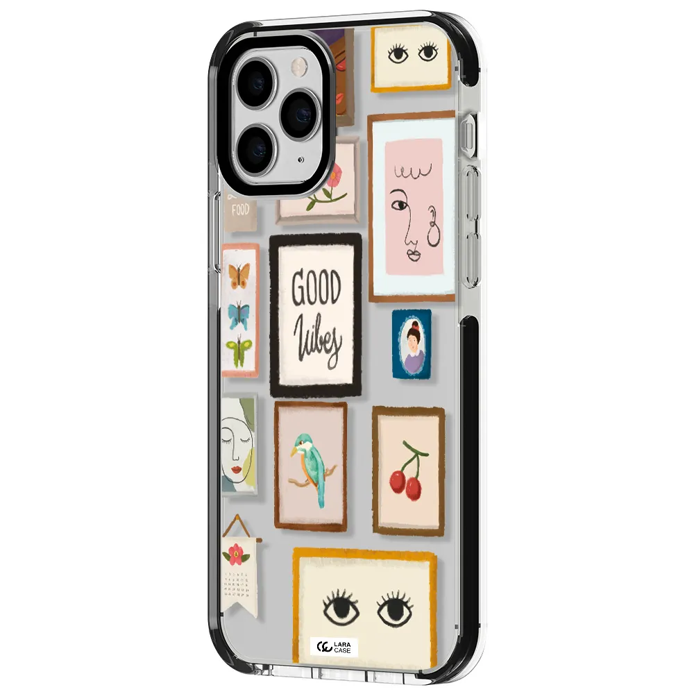 Photo Frames Apple iPhone 11 pro impact black border Case
