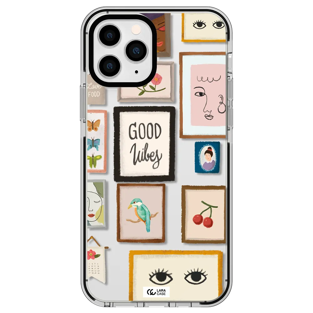 Photo Frames Apple iPhone 11 pro max impact black border Case