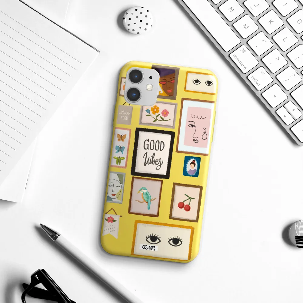 Photo Frames Apple iPhone 11 Silicone canary yellow Case