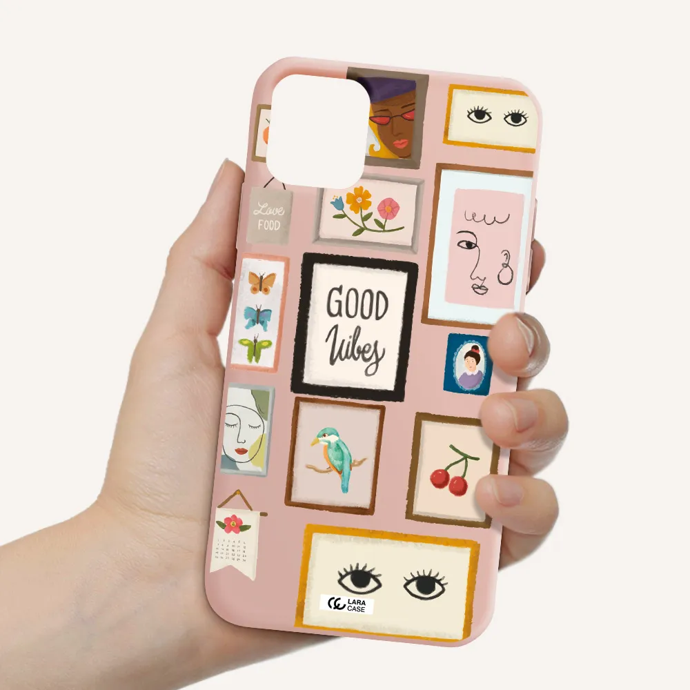 Photo Frames Apple iPhone 11 Silicone pastel pink Case