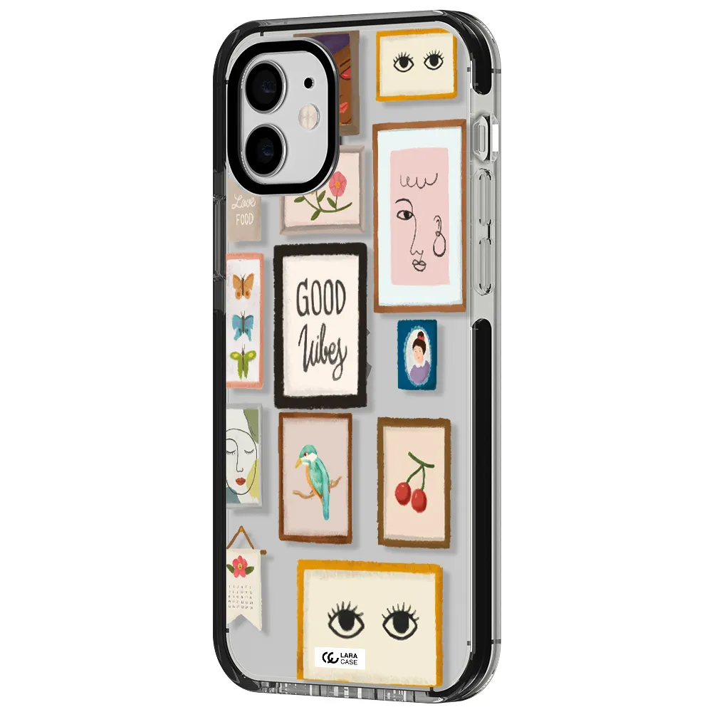 Photo Frames Apple iPhone 12 impact black border Case