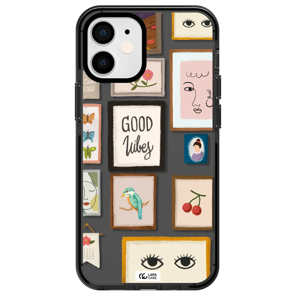 Photo Frames Apple iPhone 12 mini impact Smoke Black Case