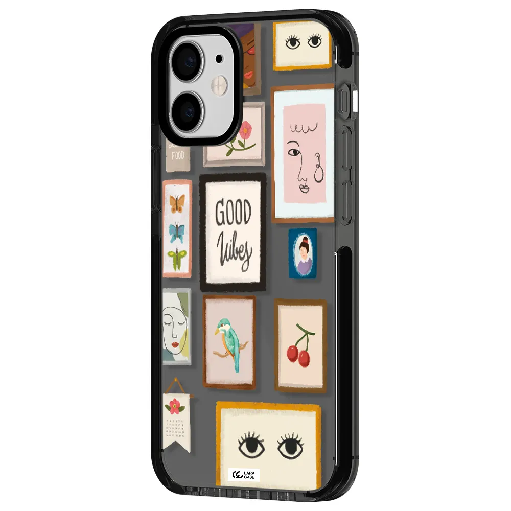 Photo Frames Apple iPhone 12 mini impact Smoke Black Case